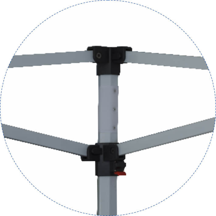 Gazebo da Giardino Pieghevole 3x4,5m in Alluminio e Tessuto Bianco