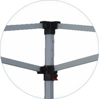 Gazebo da Giardino Pieghevole 3x4,5m in Alluminio e Tessuto Bianco