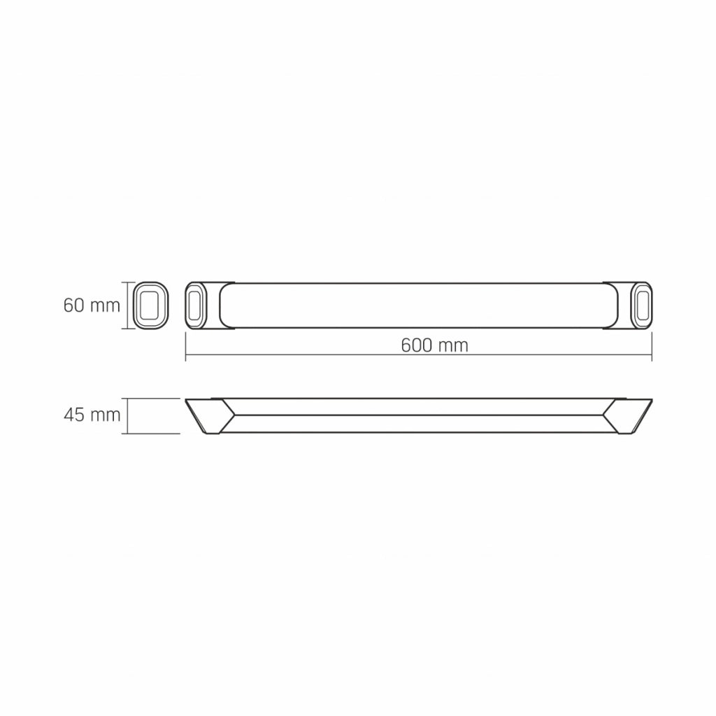 Plafoniera LED Videx Batten 60cm 36W 4000lm 5000K