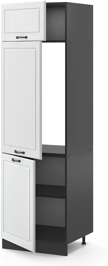 Armadio frigorifero R-Line, Bianco casa di campagna, 60 cm, per la libera combinazione all'interno di sistemi cucina modulari