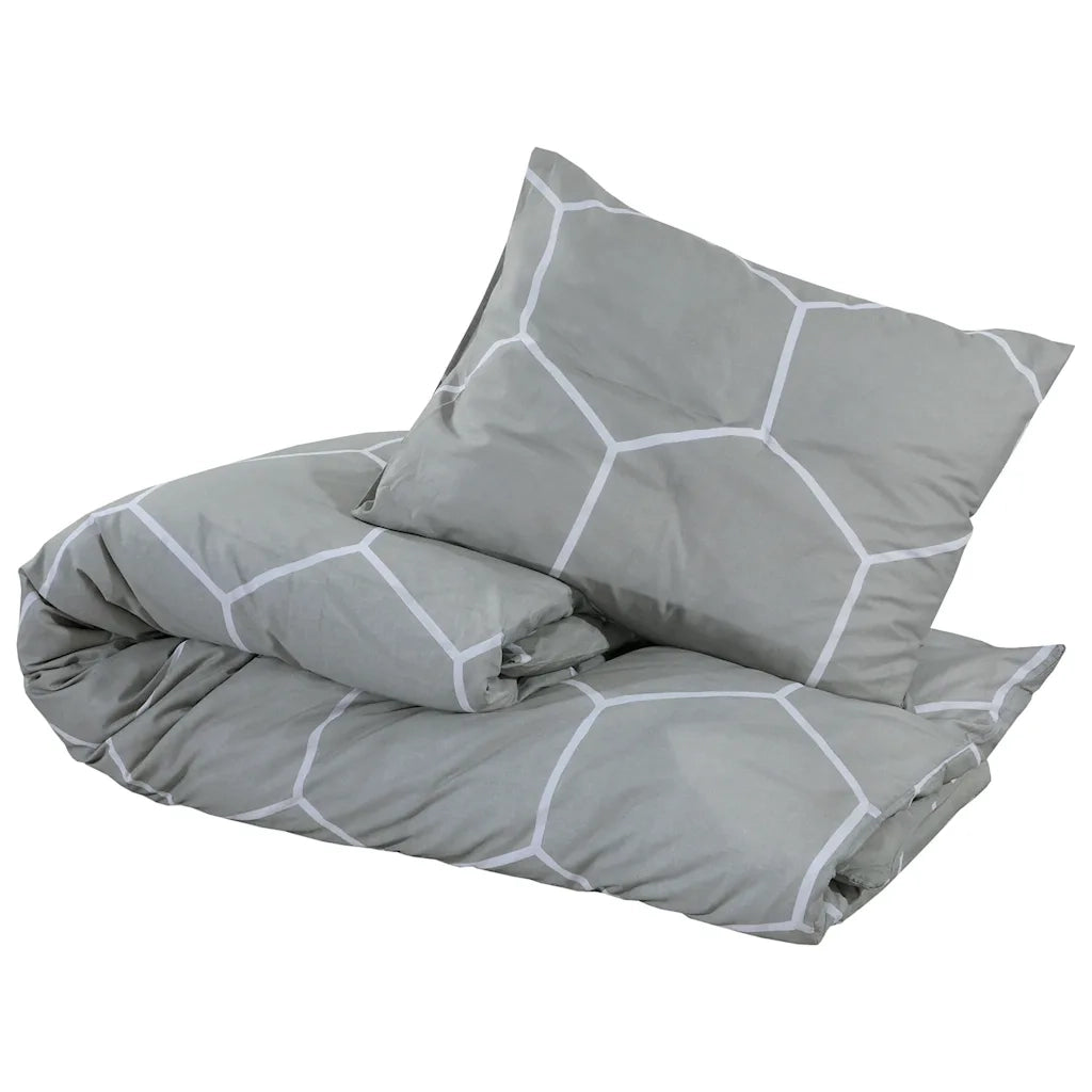Set Copripiumino Grigio 240x220 cm in Cotone CFW4523059