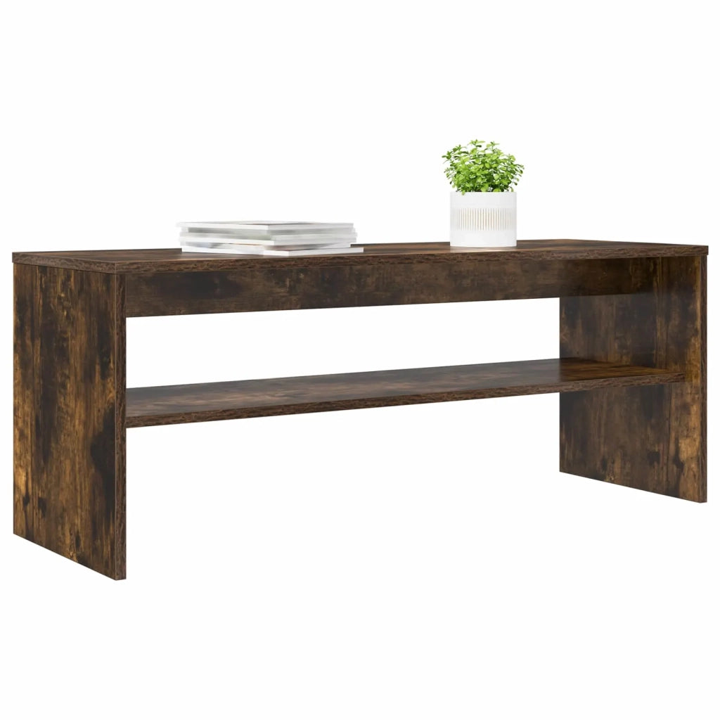 Mobile TV Rovere fumé 100 x 35 x 40 cm Legno multistrato