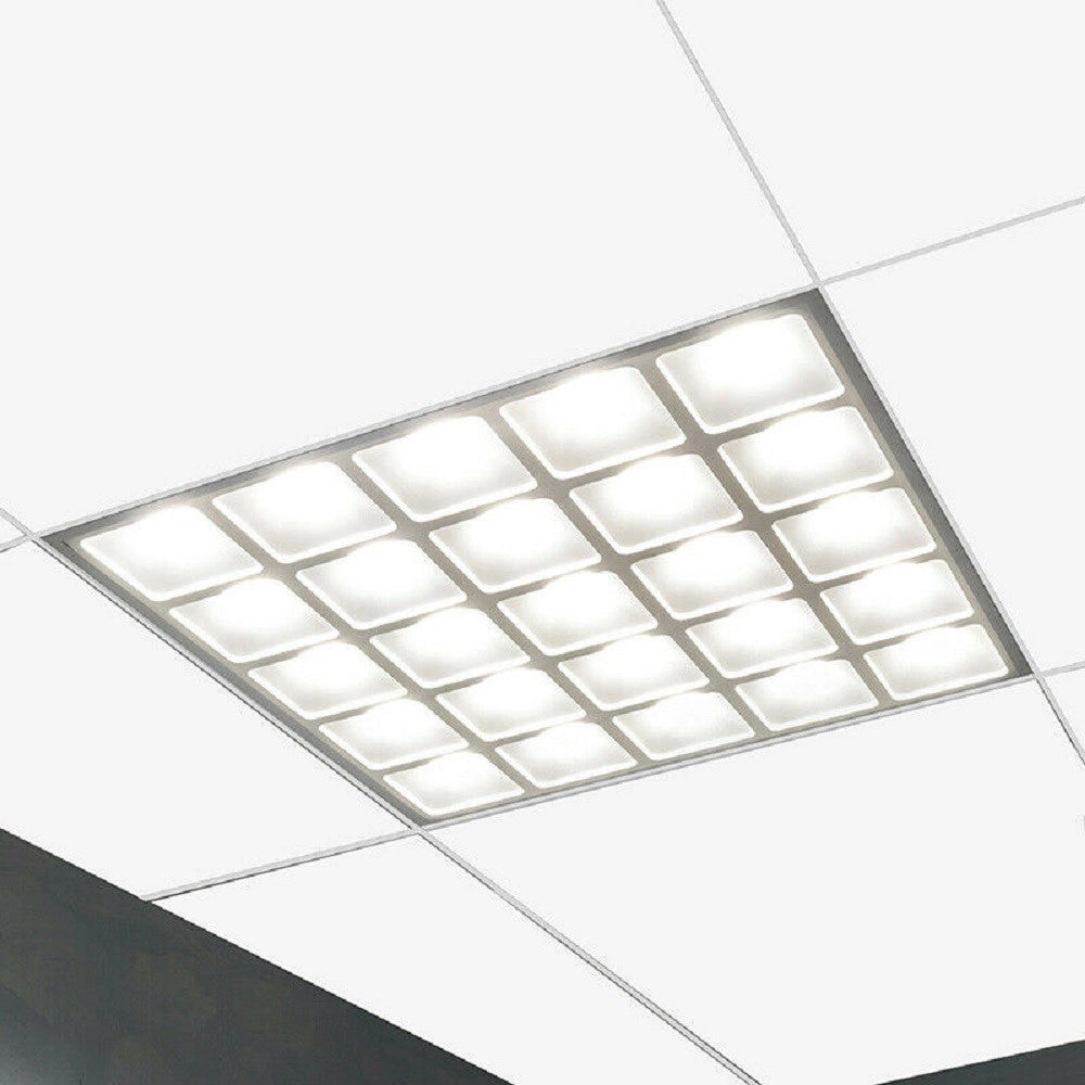 Trade Shop - Pannello Incasso Griglia Led 55 W Plafoniera Slim Luce Fredda Naturale P595-q - -bianco Freddo      -