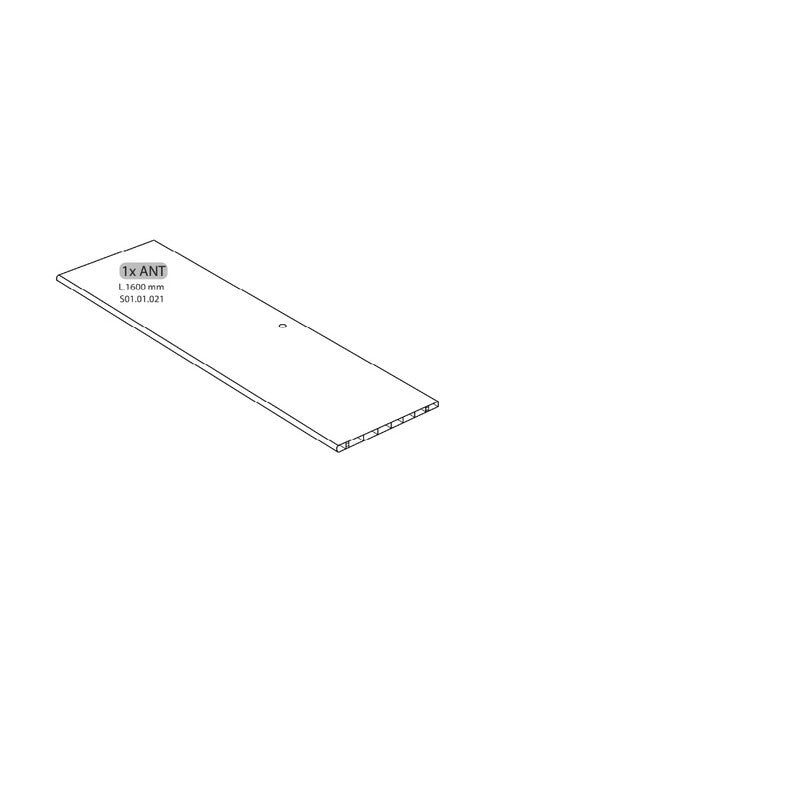 R 1ANT S01.01.021 X ARMADIO SPORCO PULITO RESINA 1 ANTA 175X59X39 KIT- 1,0 pz