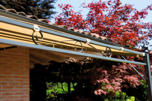 Pergola da Giardino in Ferro 4X3m Vorghini Chains Sabbia