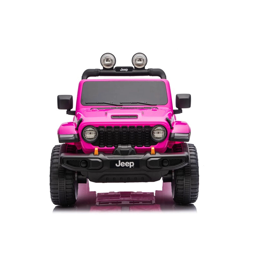 Macchina Elettrica per Bambini Jeep Wrangler Rubicon 12V con Telecomando Rosa