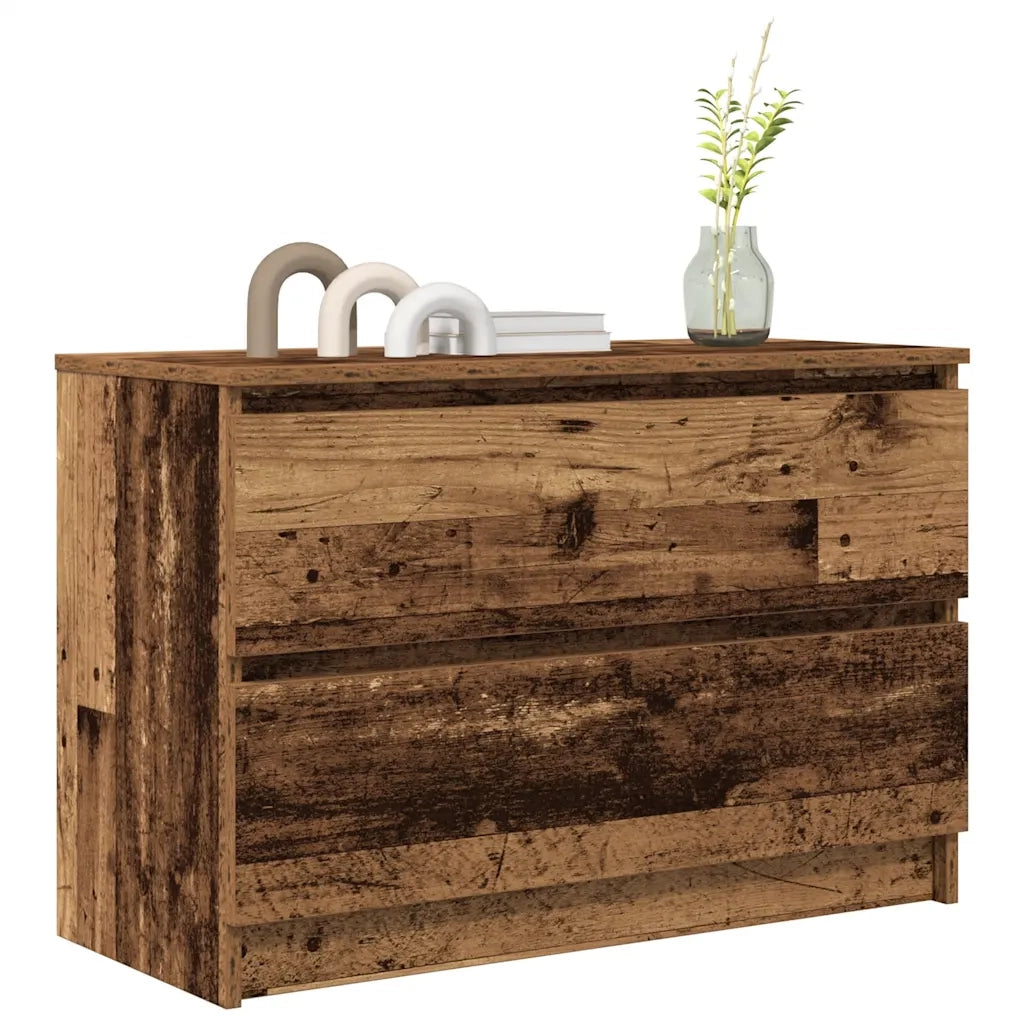 Mobile Porta TV Legno Antico 80x35x54 cm in Legno Multistrato 861794