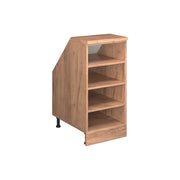 Mobile cucina sottotetto R-Line Rovere dorato/Rovere dorato 40 cm con 4 scomparti, carcassa 60 cm profondità Vicco