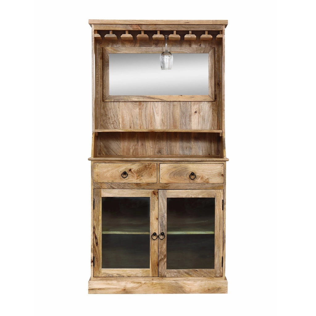 Credenza in legno con porta bicchieri 2 ante 2 cassetti - EPIONE