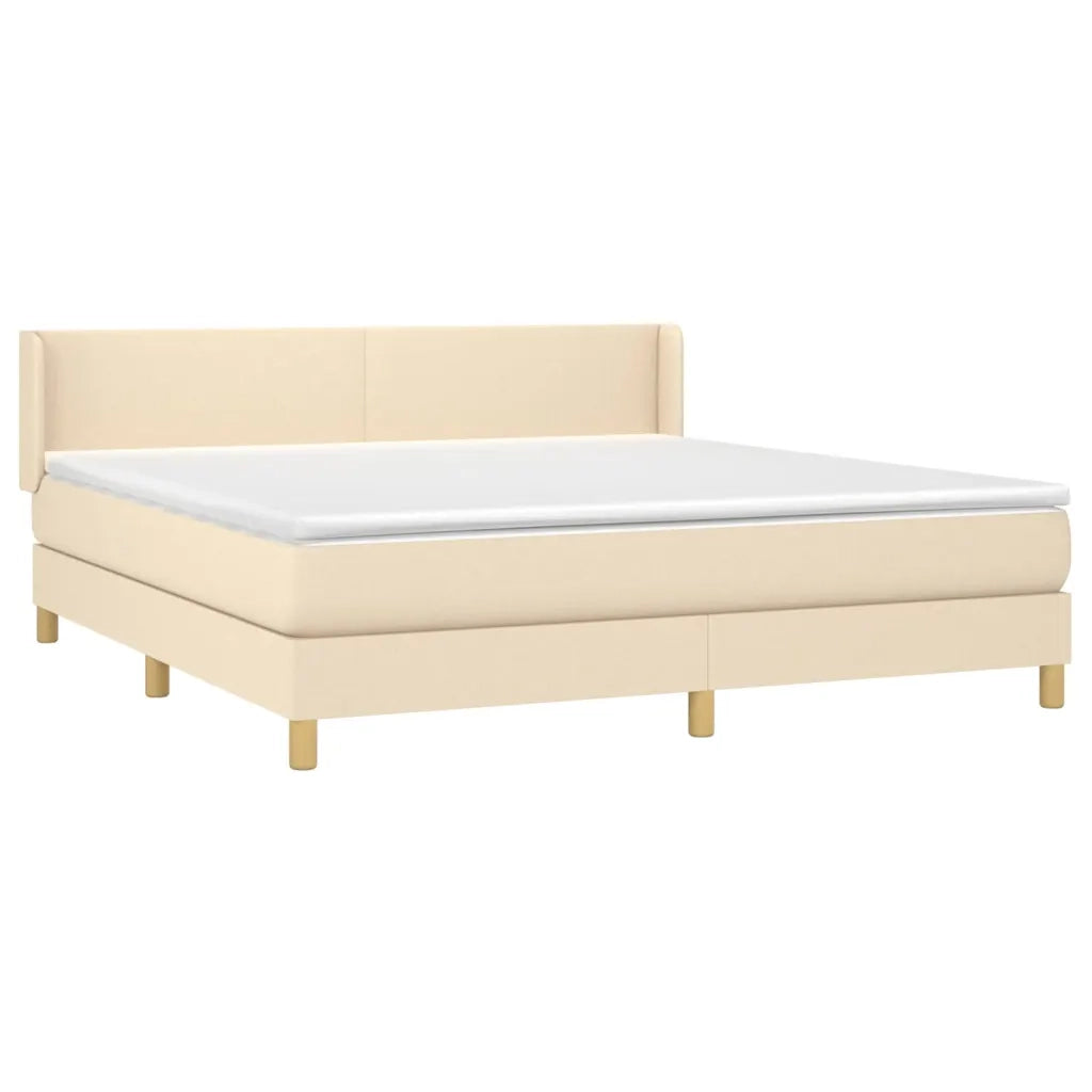 Giroletto a Molle con Materasso Crema 180x200 cm in Tessutocod mxl 74385