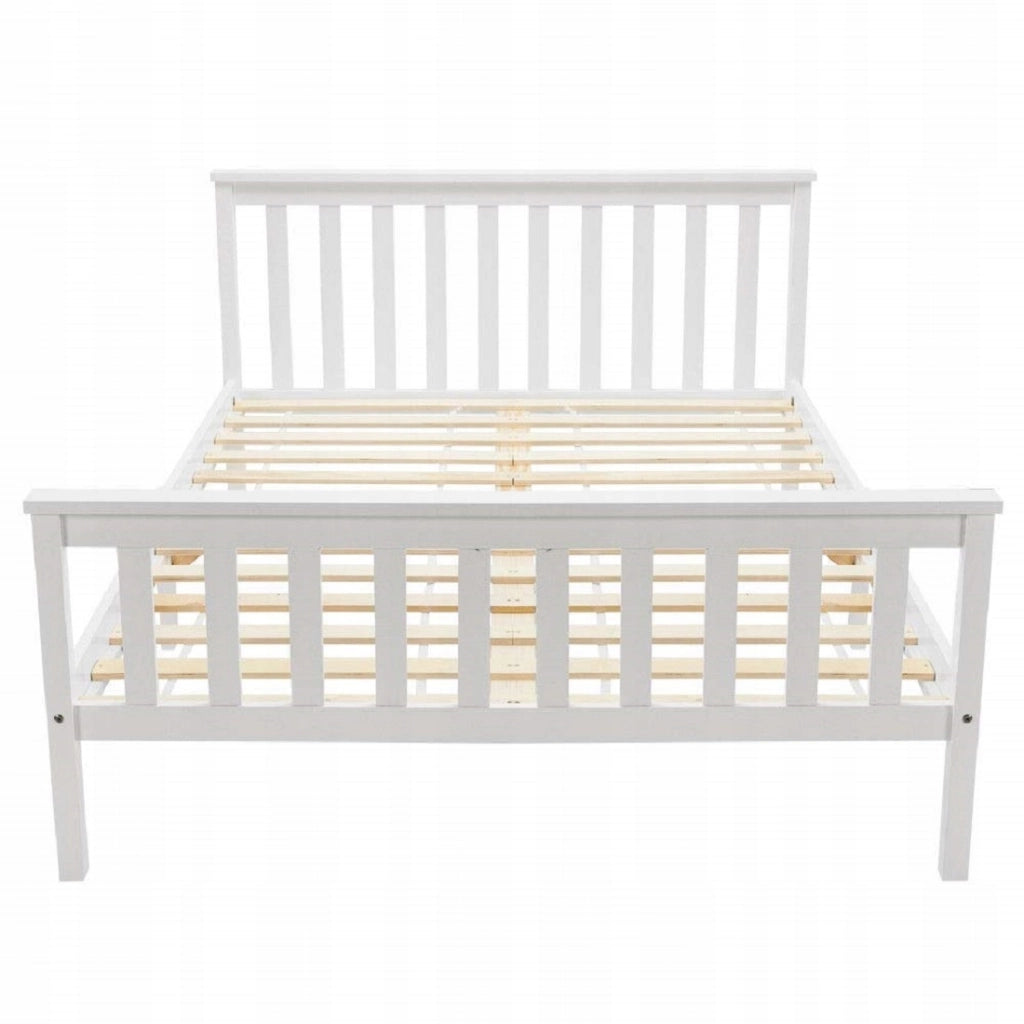 Letto 140x200 Bianco in legno - Xylo