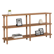 Biblioteca Bona, Libreria 3 Ripiani, 150x35x75h cm Marrone Quercia