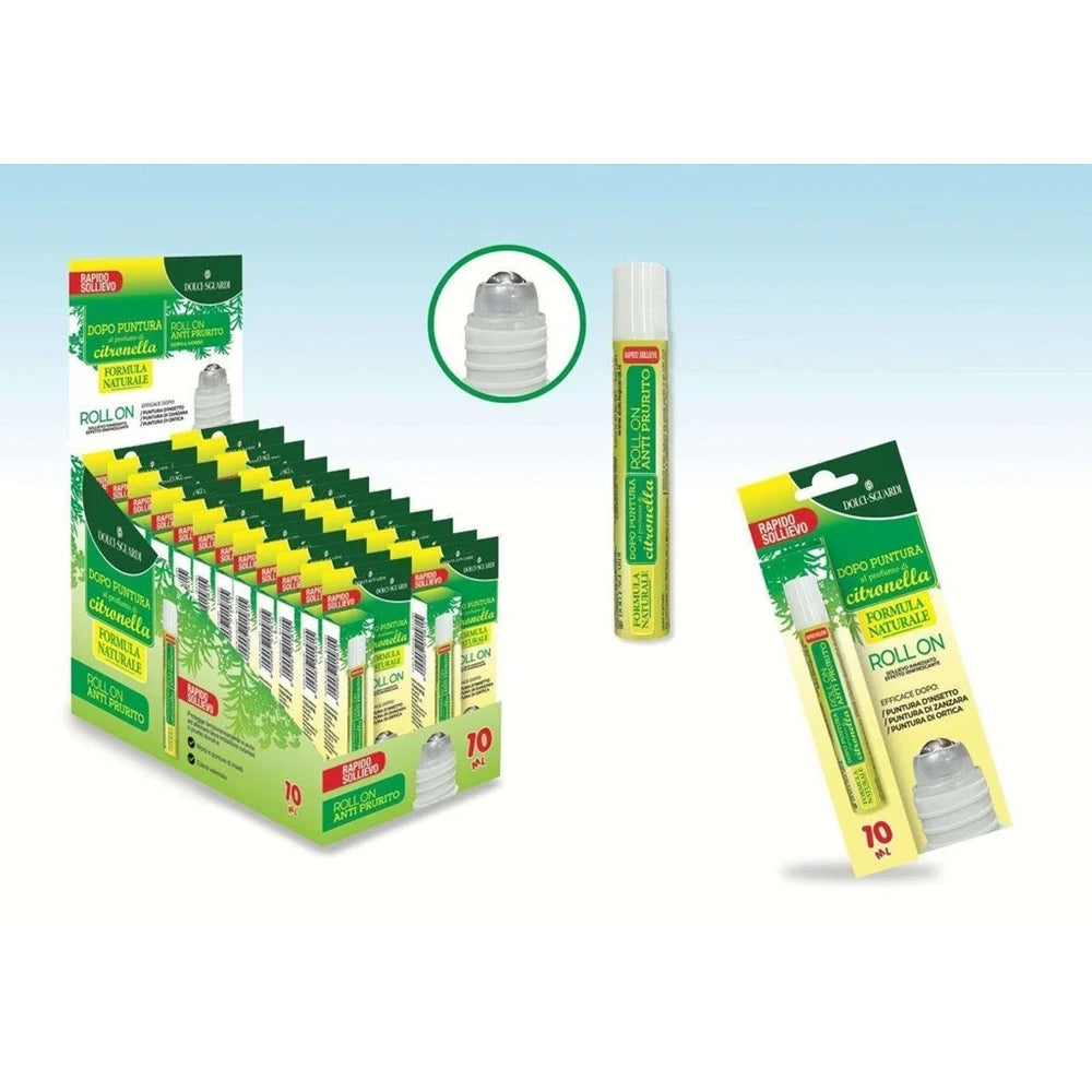 Trade Shop - Set 24pz Penne Roll-on Anti Prurito Dopo Puntura A Citronella 10ml Rapido Sollievo 015815 -