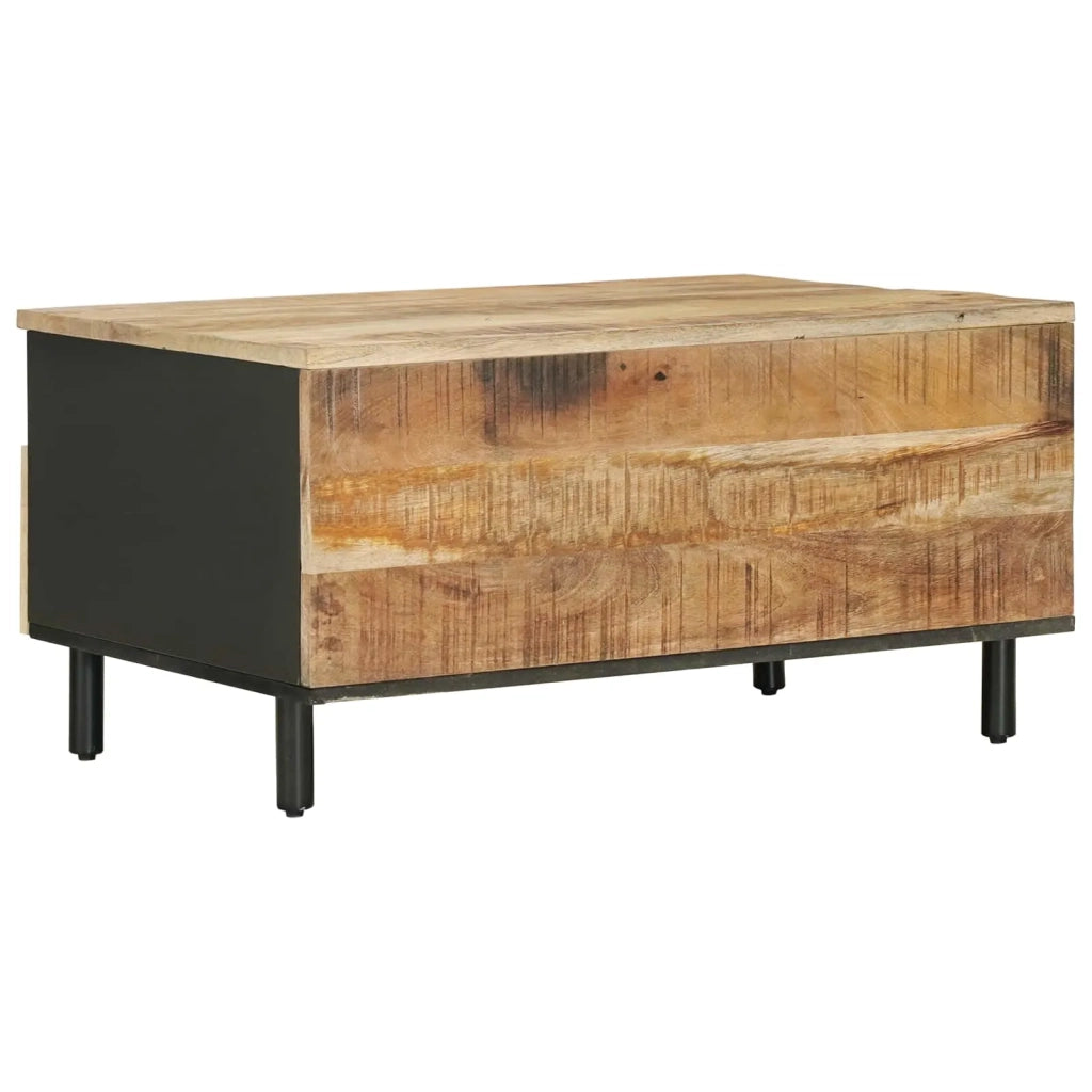 Tavolino da salotto Marrone e Nero 80 x 54 x 40 cm 4018857