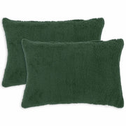 Federa 2 pcs HEERLEN Verde Scuro 40 x 60 cm Bouclé 909341