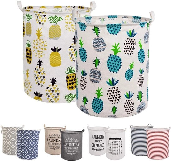 Set di 2 Sortitori di Panni Opovolubili - 45 x 35 cm (ananas, medio)