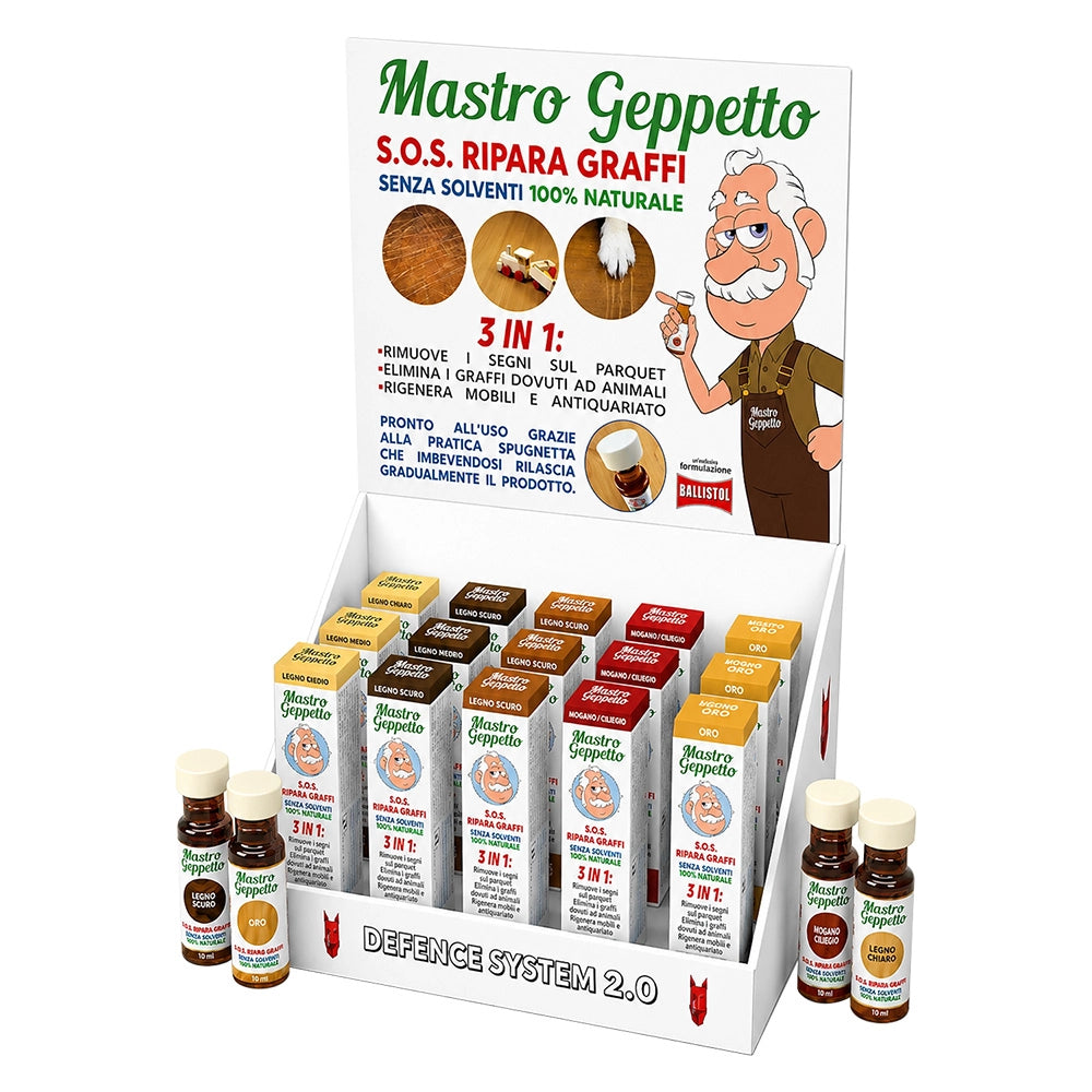 ESPOSITORE 'MASTRO GEPPETTO RIPARA GRAFFI' 15 pz  - DEFENCE SYSTEM