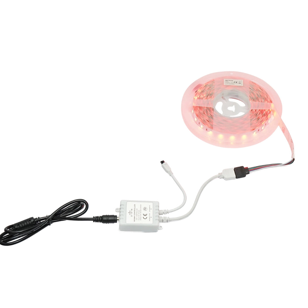 Striscia LED 5050 12W/m RGBW, 12-220V rotolo 5m, 60 LED/m IP20