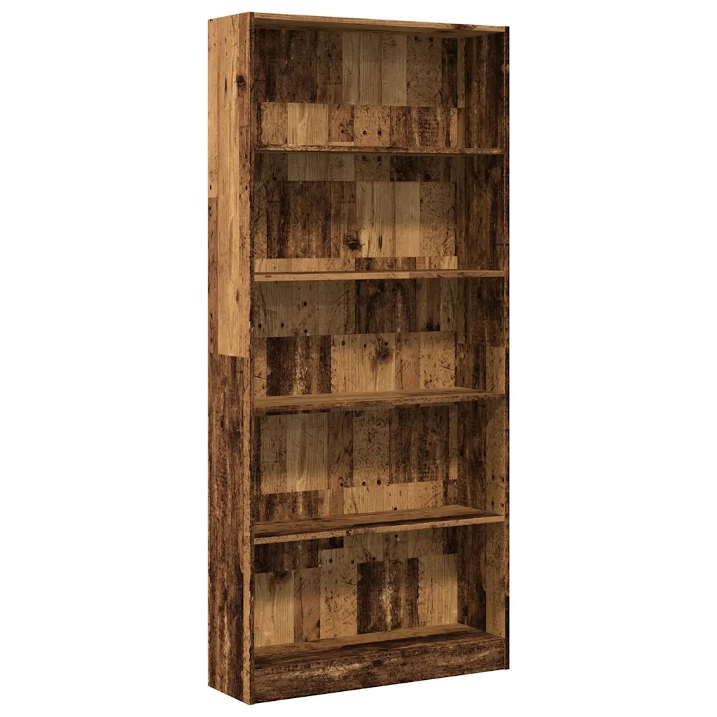 Libreria Legno Antico 80x24x176 cm in Legno Multistrato 857860