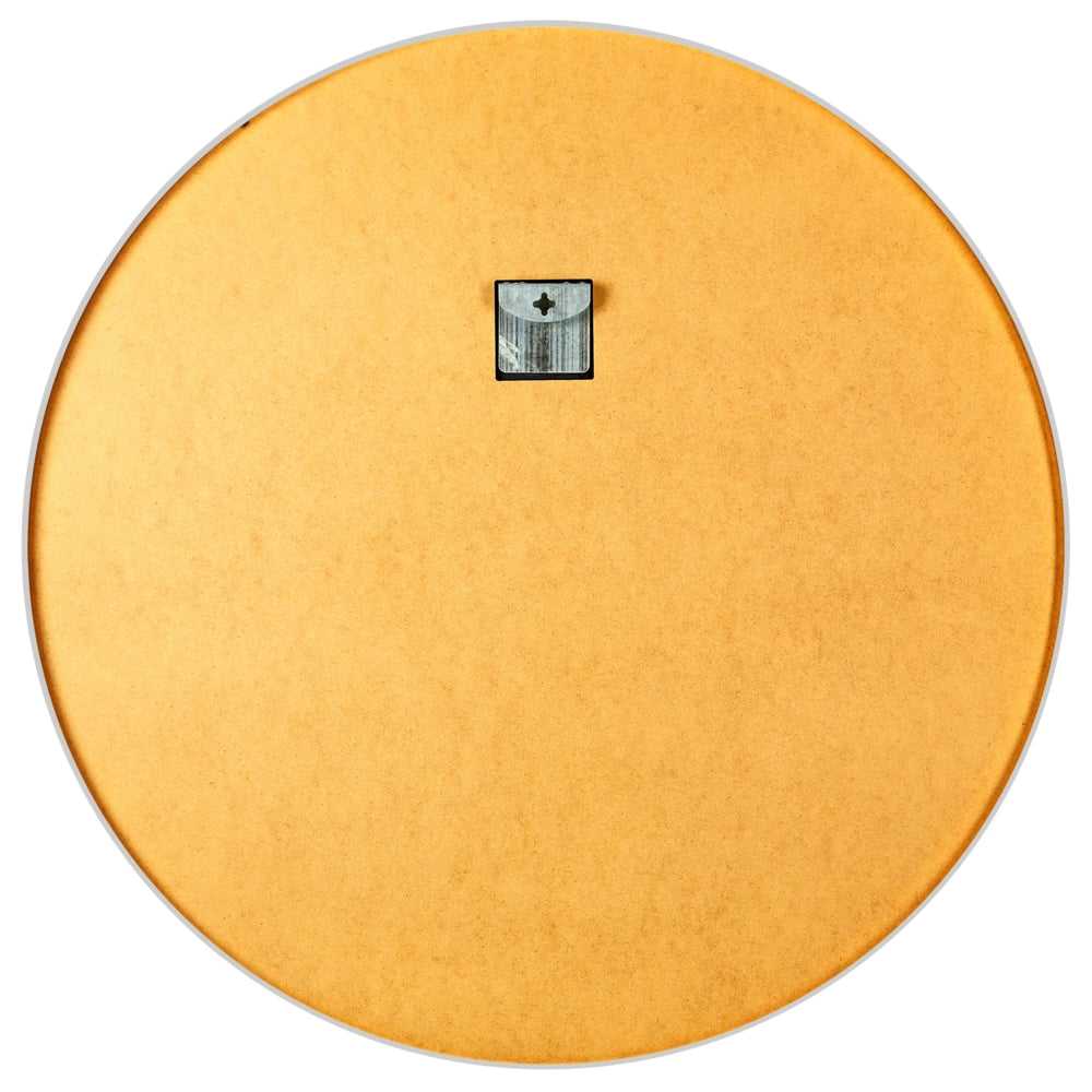 Specchio da parete rotondo senza cornice argento 80 x 80 cm bagno soggiorno camera da letto