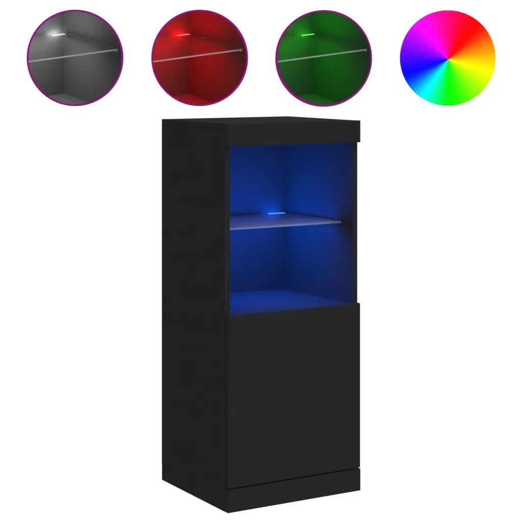 Credenza con Luci LED Nera 41x37x100 cmcod mxl 110272
