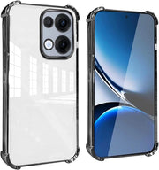 Hoesje per smartphone - Copertura TPU con Angoli Rinforzati - Resistente ai Colpi - Progettazione Translucida - Anti-Vingerafdrukkage - Nero