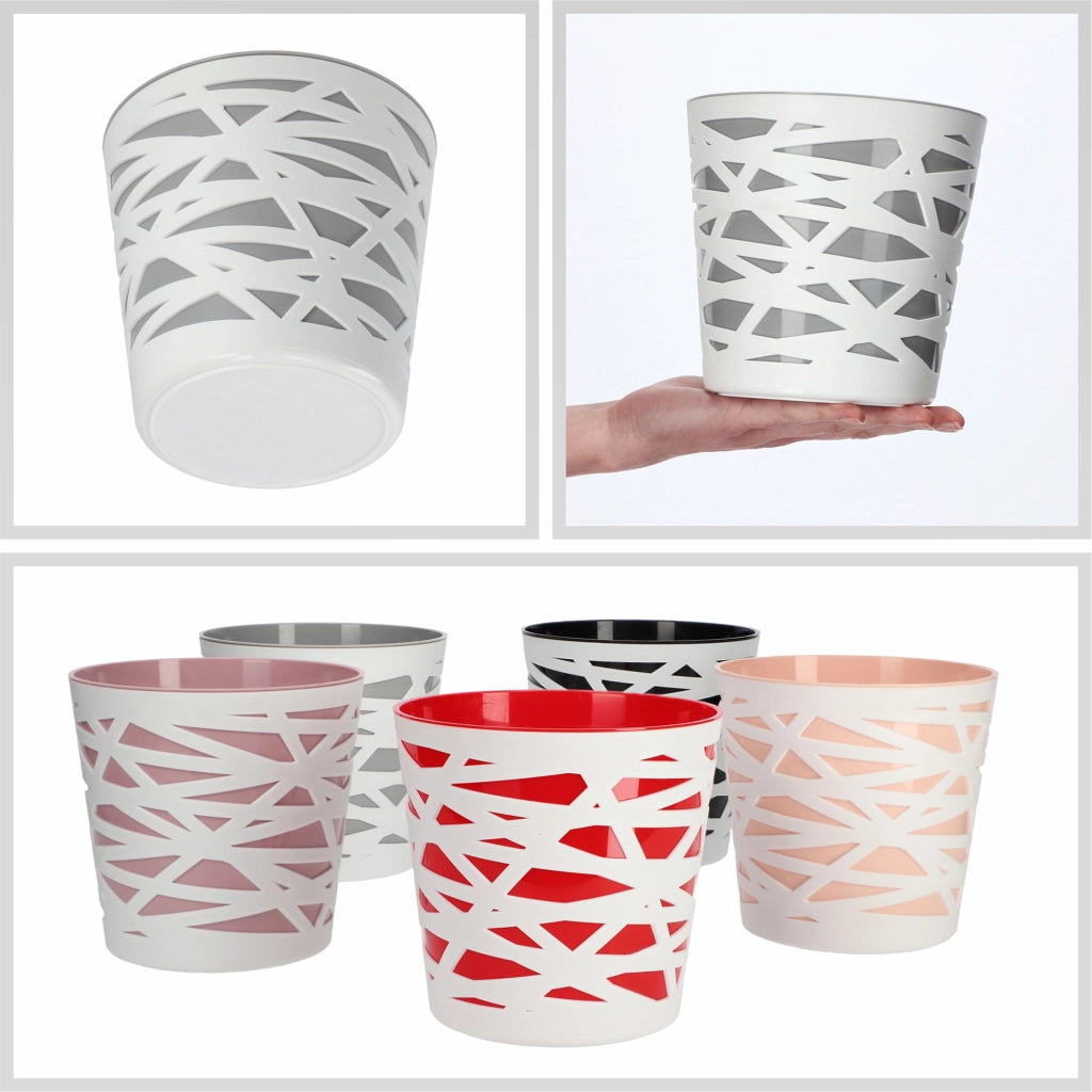 KADAX - Inserto in plastica per vaso di fiori e piante, 15 cm, grigio