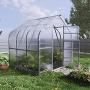 Serra da giardino KLASIKA Standard 5m2, 2,5m x 2m, 4 mm avec revêtement en polycarbonate (avec 1 toit ouvrant automatique)