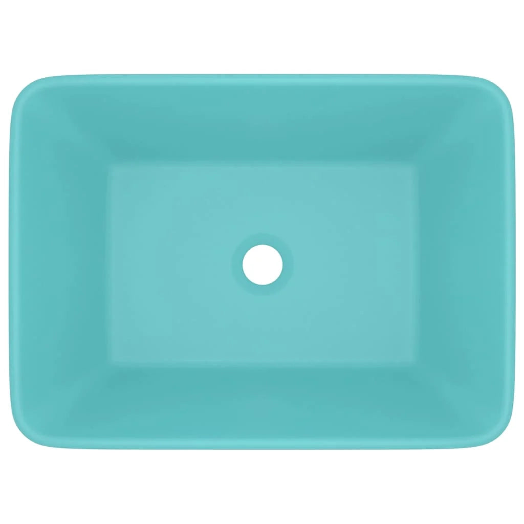 Lavabo da appoggio di lusso lavabo da bagno rettangolare 41 x 30 cm in ceramica finitura opaca verde chiaro 02_0002788