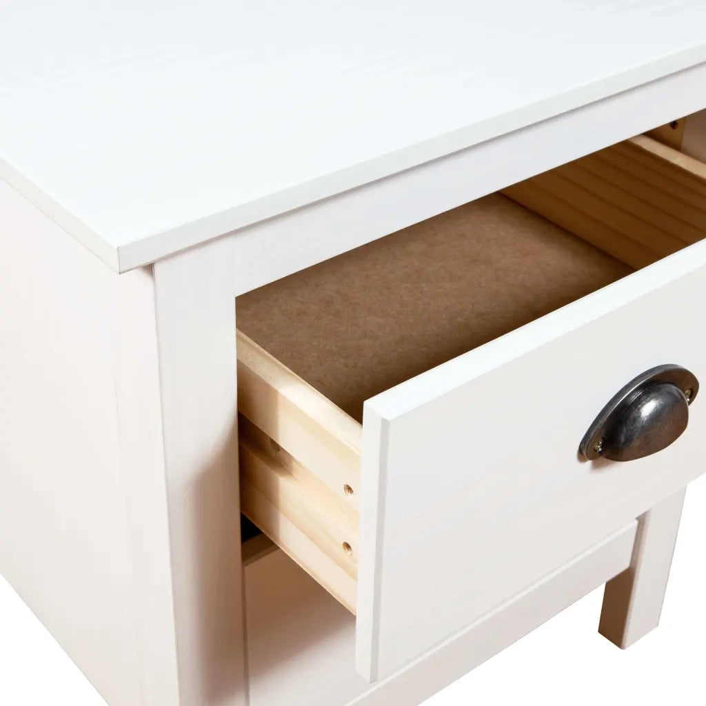 Comodini Hill 2 pz 46x35x49,5 cm Legno Massello di Pino cod mxl 68497