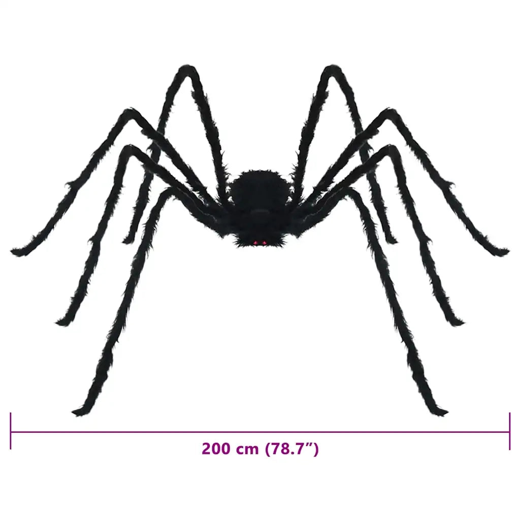 Decorazione Ragno di Halloween 3 pz Nero 200 cm CFW5076668