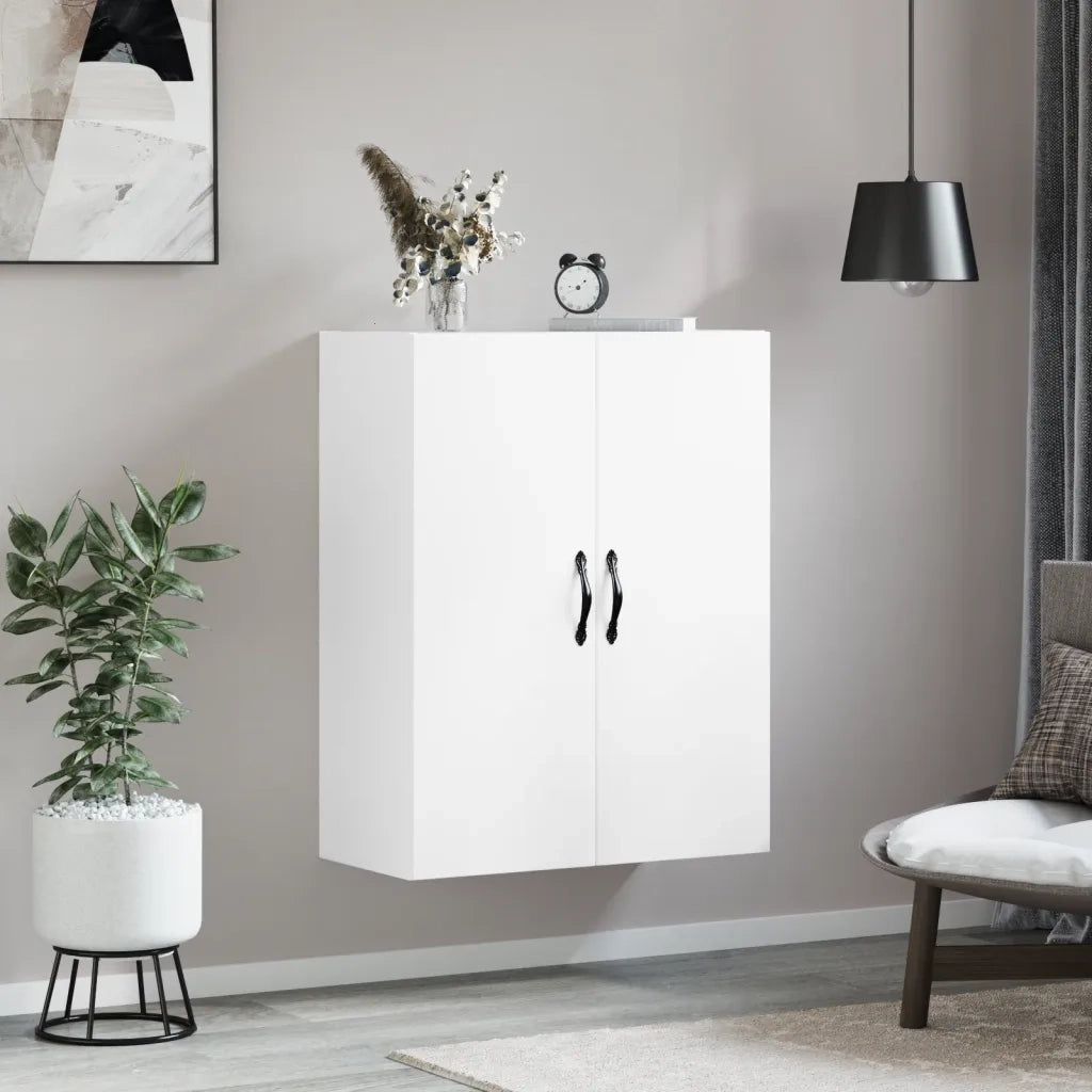 Armadietto a Muro | Mobile a Parete Bianco 69,5x34,90 cm in Legno Multistrato