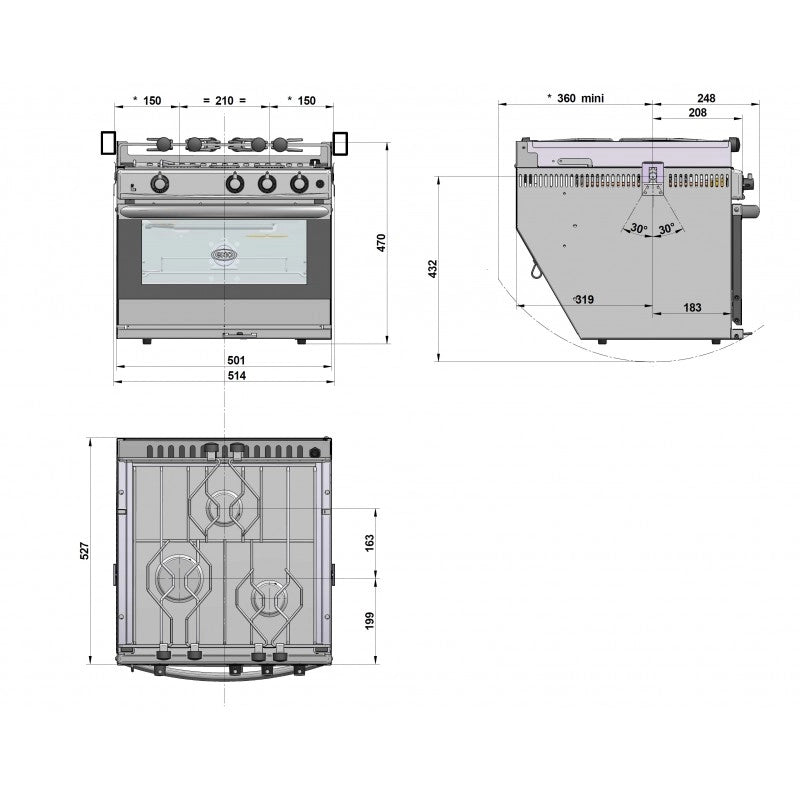 CUCINA CON FORNO/GRILL ULTIM 3