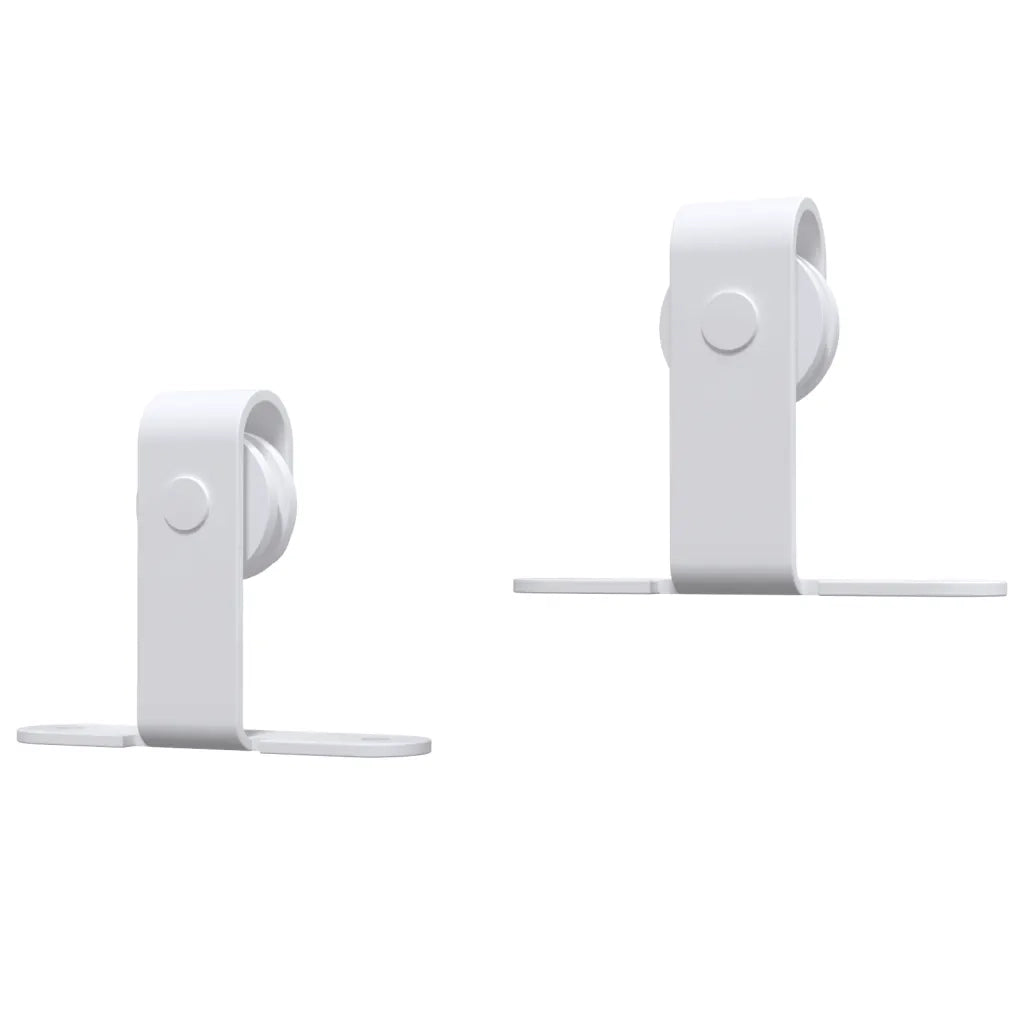 Kit Mini Anta Scorrevole in Acciaio al Carbonio Bianco 200 cm 151695