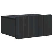 Mobiletto da notte a muro con cassetto Nero 49 x 34,5 x 24 cm