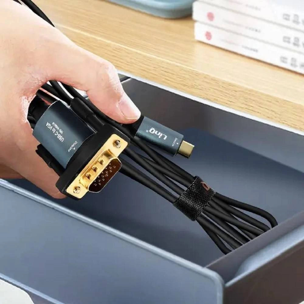 Trade Shop - Cavo Video Adattatore Da Type-c A Vga Ad Alta Definizione 1080p 1,8mt Tpc-vvga18 -