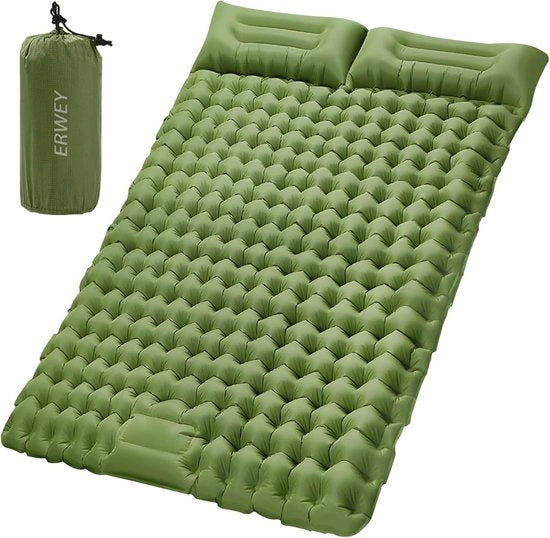 Matrimoniale Slaapmat Autoinflante - 200x135 cm Leggera e Ergonomica per Campeggio