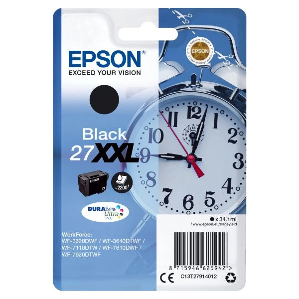 Epson cartuccia sveglia nero inchiostri durabrite ultra 27xxl - C13T27914020