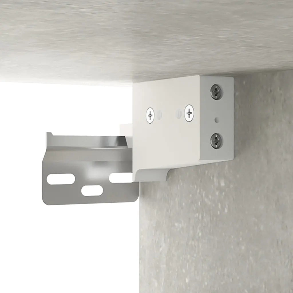 Armadietto Pensile a Parete Grigio Cemento 69,5x32,5x90 cm CFW7636304