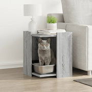 Recinto Lettiera Gatti Grigio Sonoma 60x40x40 cm in Truciolato 857747