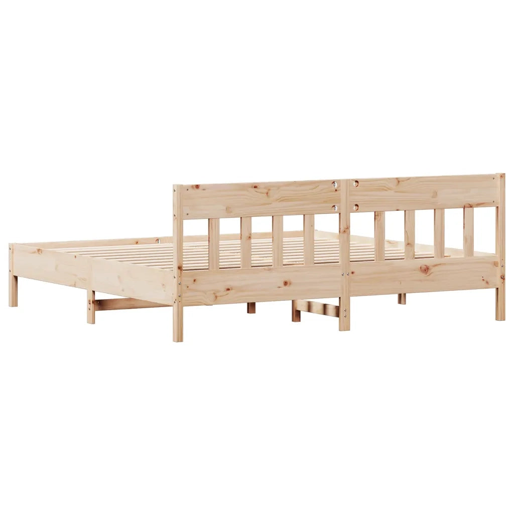 Giroletto senza Materasso 180x200 cm in Legno Massello di Pino 3216203
