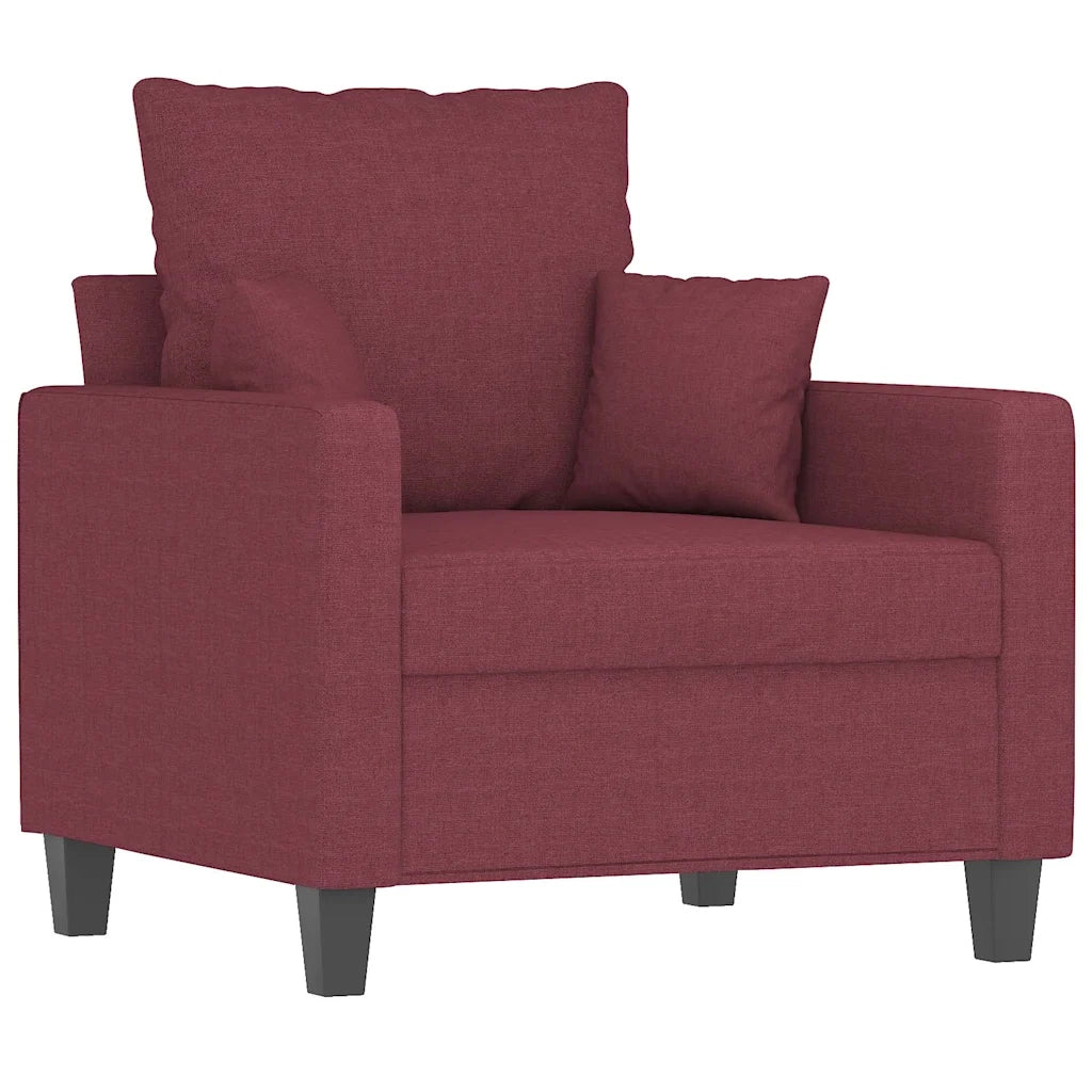 Divano Sedia-Poltrona Rosso Vino 60 cm in Tessuto 290033