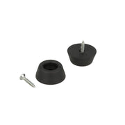 Paracolpi fermaporta con foro e viti Ã˜ 21 mm. 8 pz.