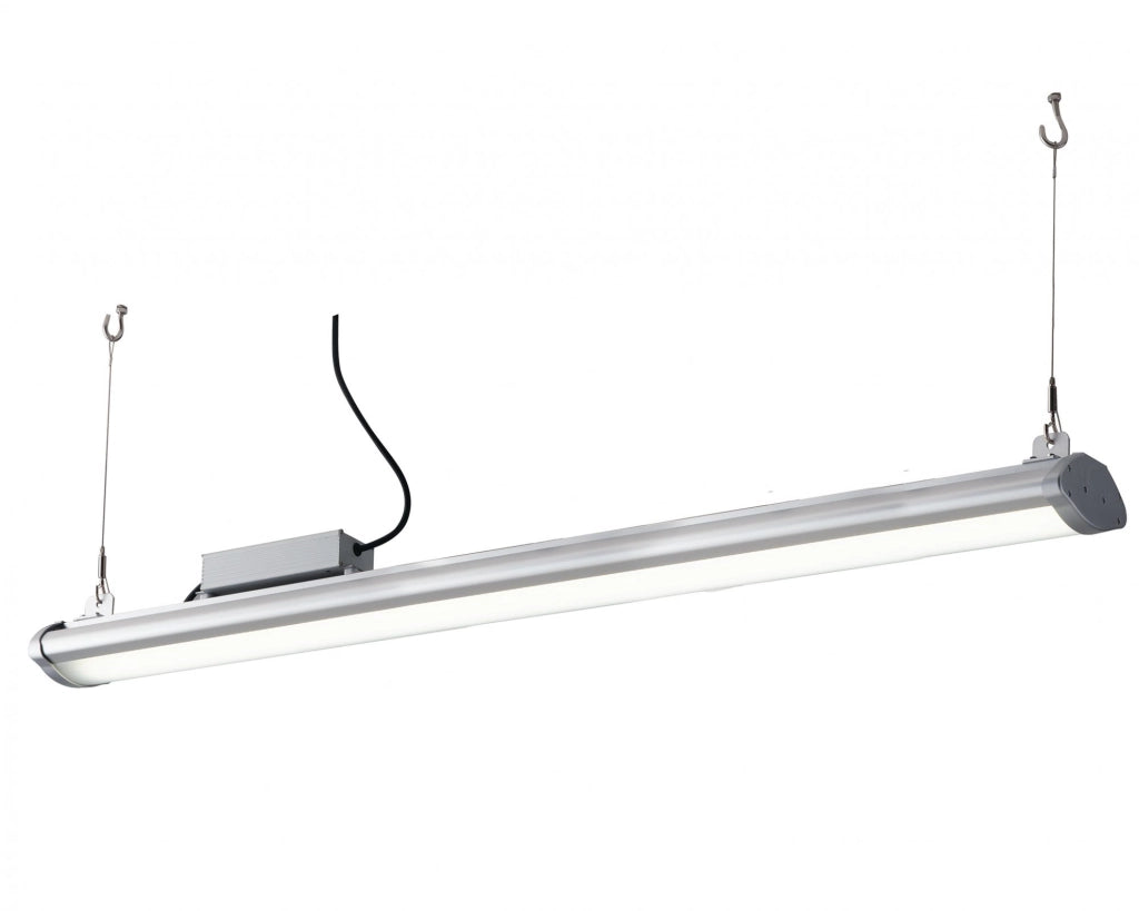 FARO LED HIGH-BAY SUPERIA ARGENTO IN ALLUMINIO 200W 30000LM 4000K IP65 7,2X120,5X13,5 CM.