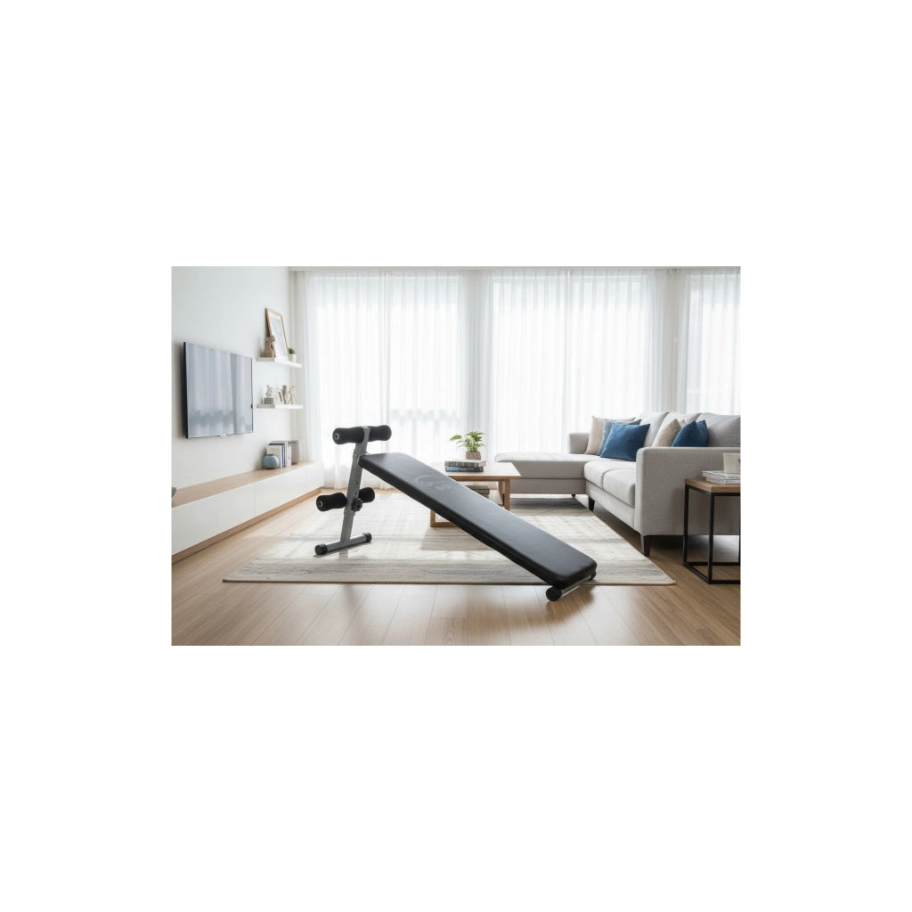 Planche à abdominaux O'Fitness - Dimensions : 137 x 33,5 x 73 cm - Idéal pour une activité physique à la maison