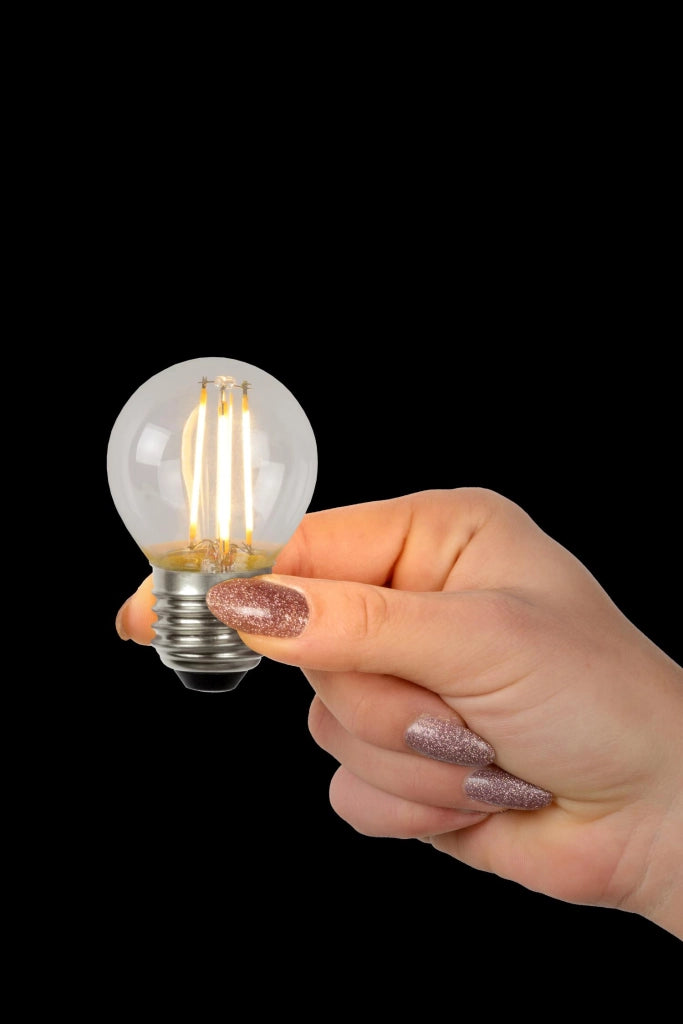 Lampadina LED sferica trasparente E27 4W 360 lm Lucide
