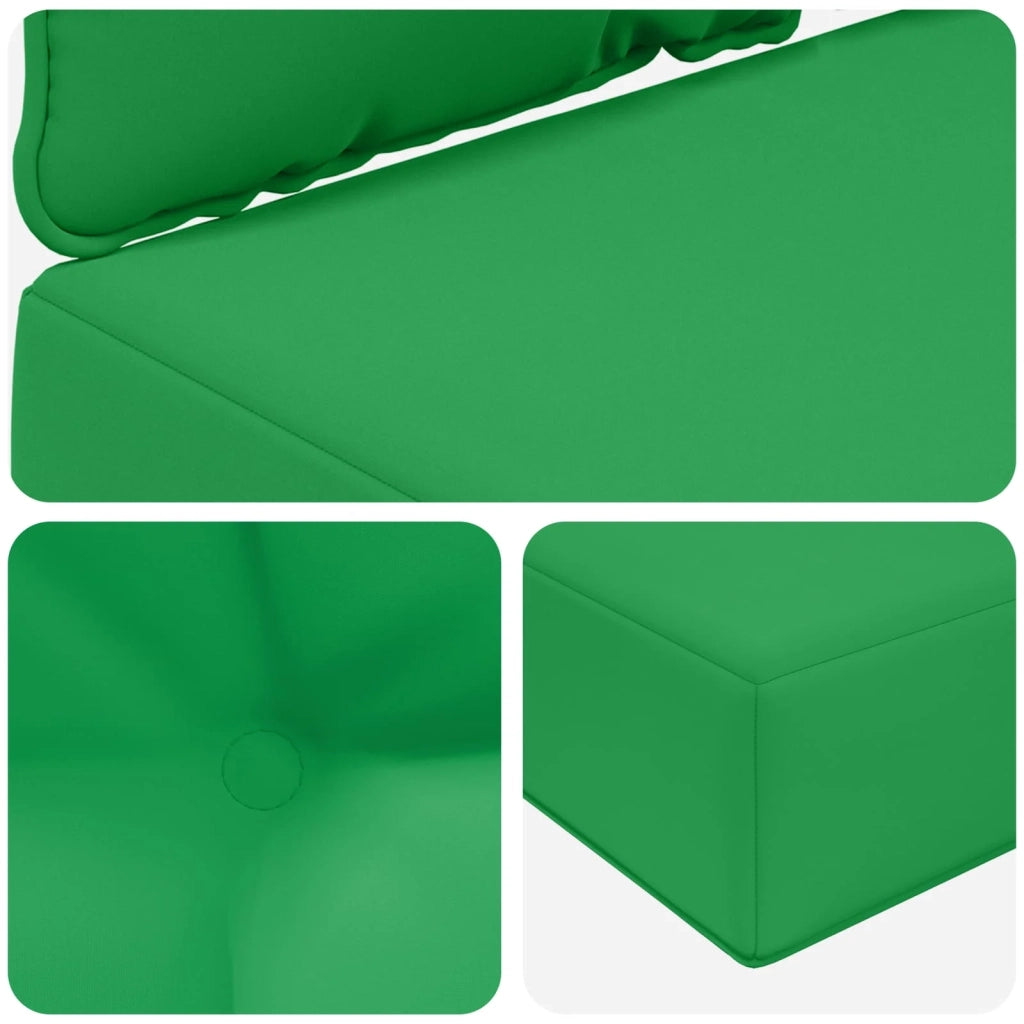 Cuscino per divano da esterno 3 pcs Verde Poliestere
