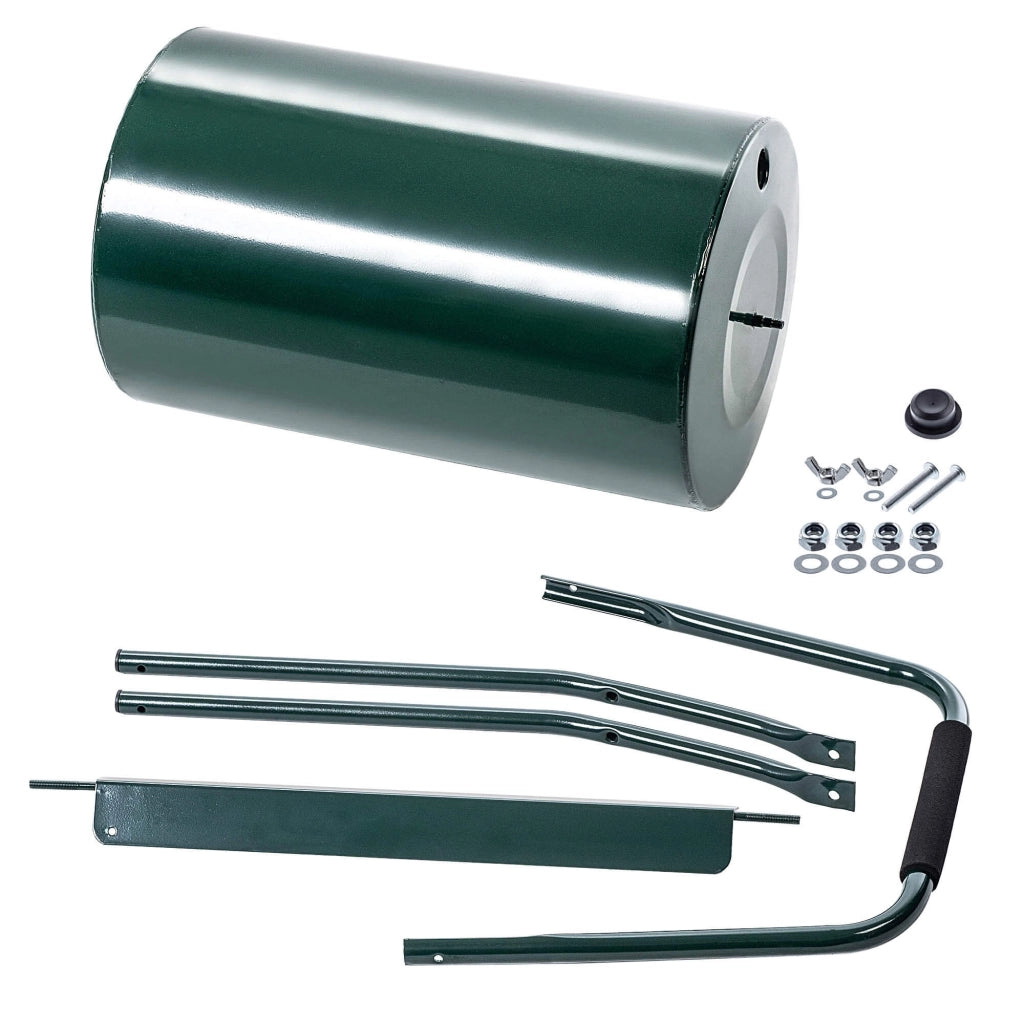 Rullo per erba KADAX 40L, compattatore per terreno in metallo per prato e giardino, 50 cm