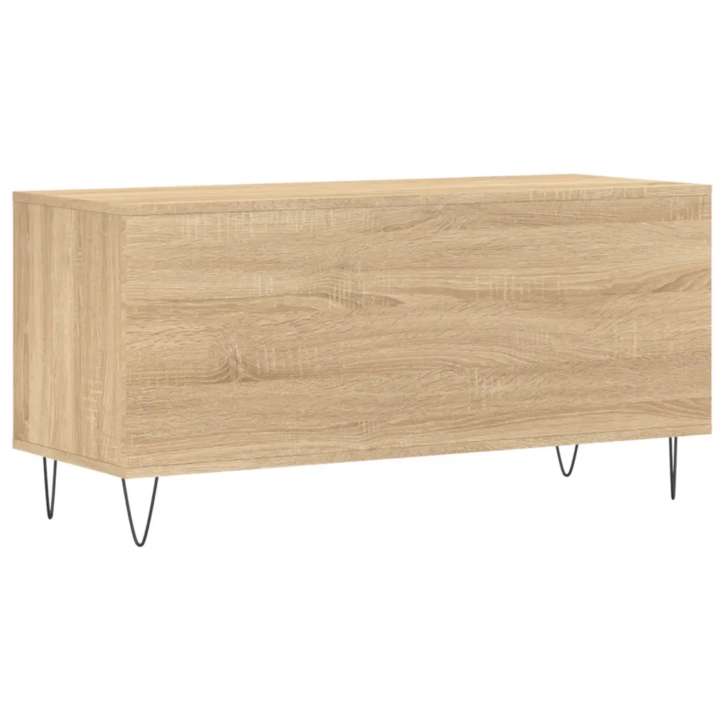 Mobile Porta Dischi Rovere Sonoma 100x38x48cm Legno Multistrato 831751