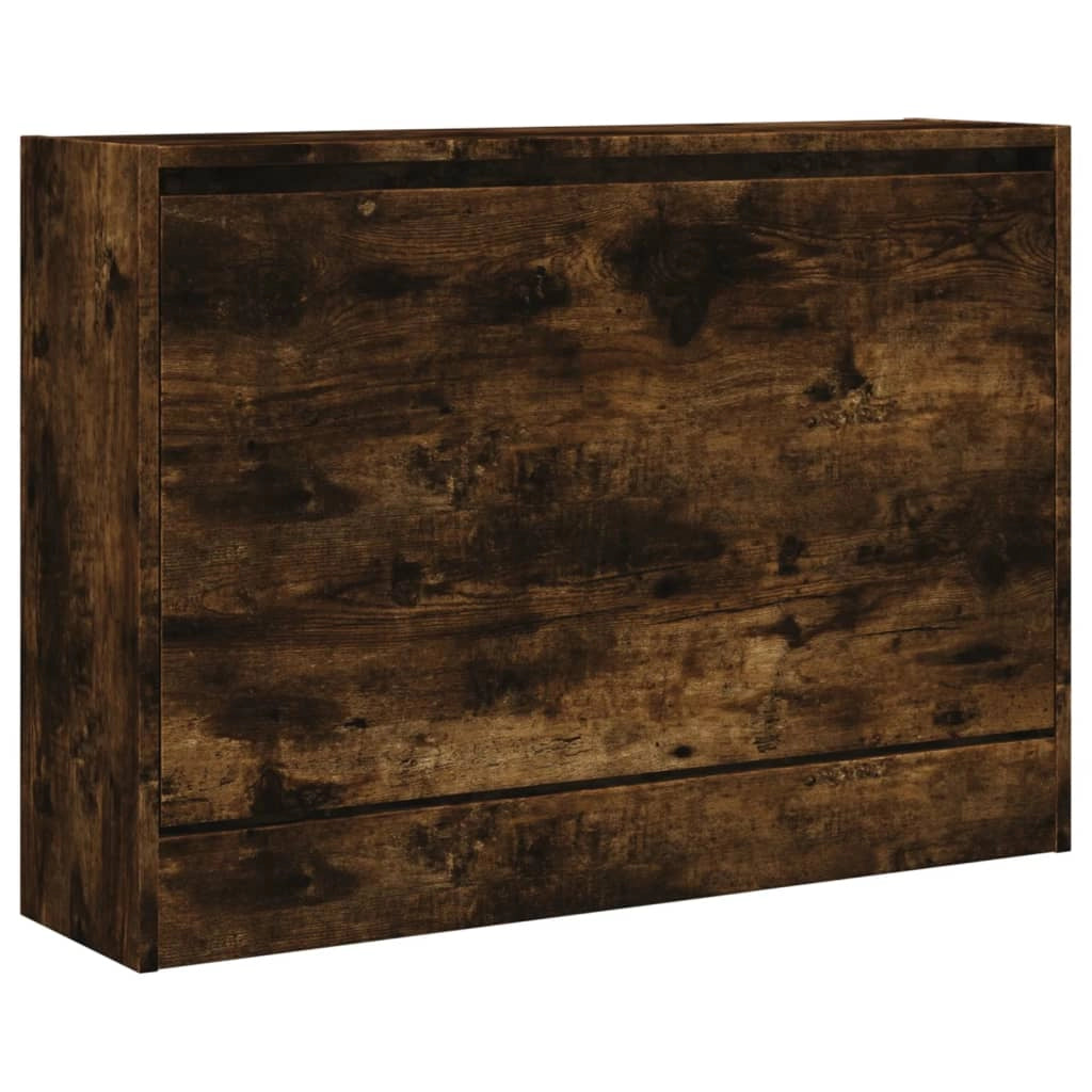 Scarpiera mobiletto portascarpe mobile per ingresso/corridoio/soggiorno 80 x 21 x 57 cm legno ingegnerizzato marrone 02_0021589
